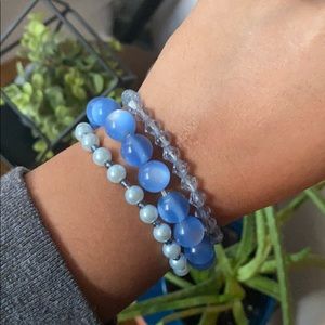 Blue Bracelet Stack